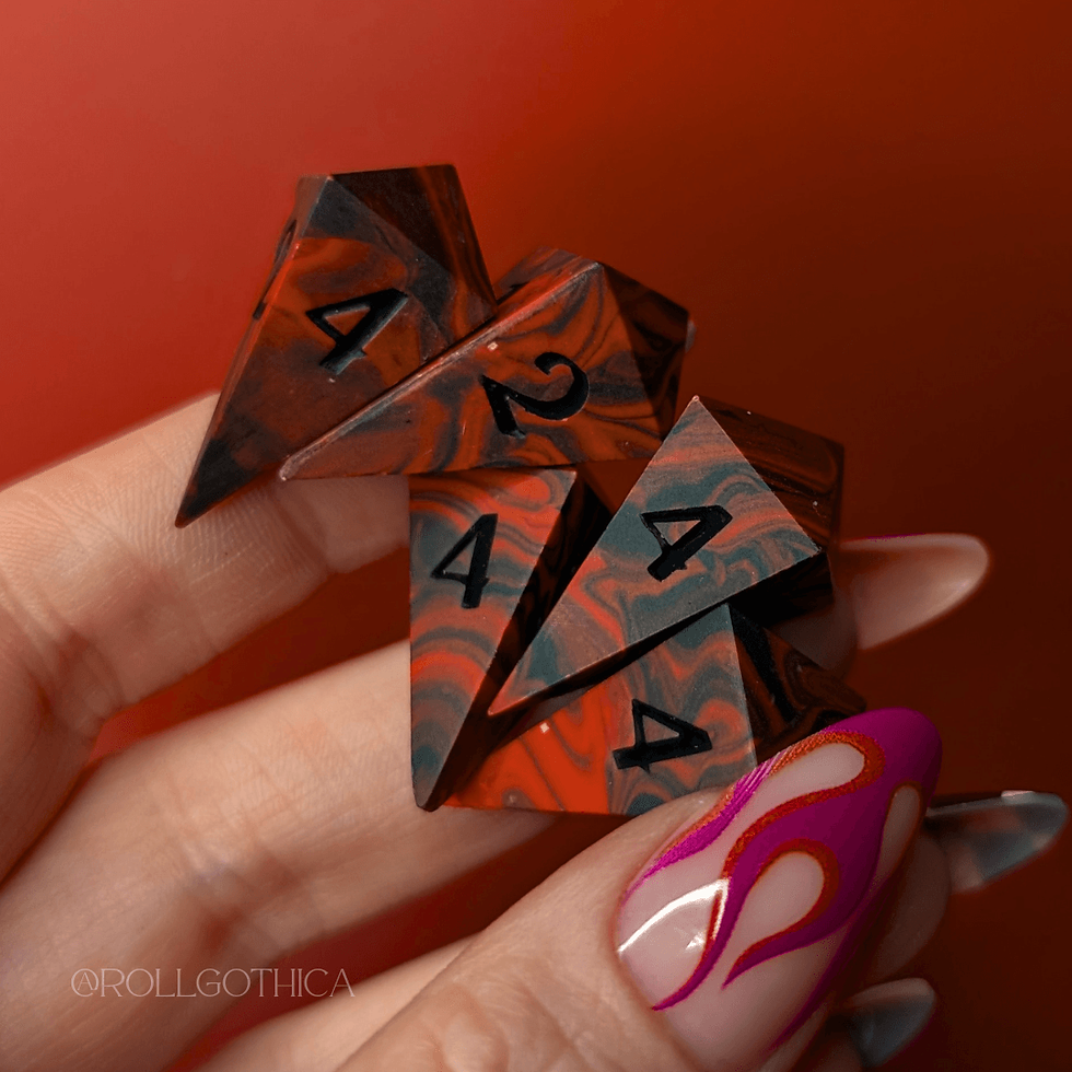 Thumbnail: Blöödpool - 5D4 Handmade Dice Set