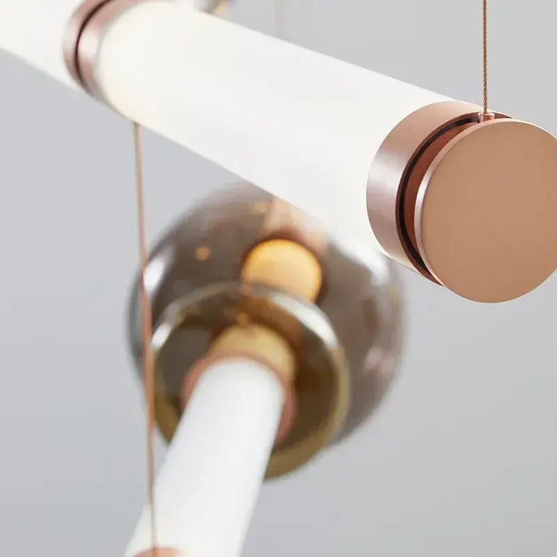 Miniatura: Lámpara Colgante Lineal Golden Flow