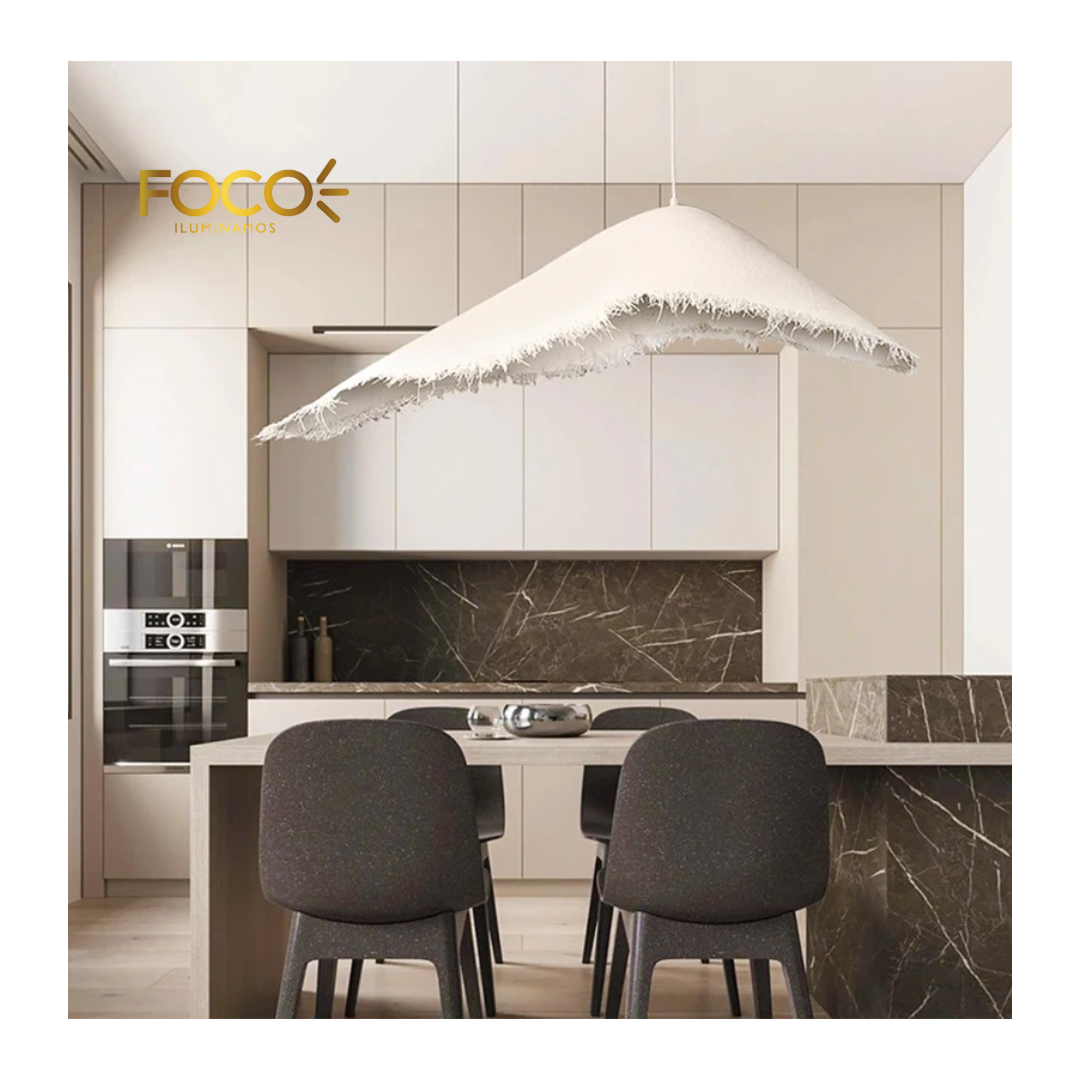 Nordic leaf white 60CM