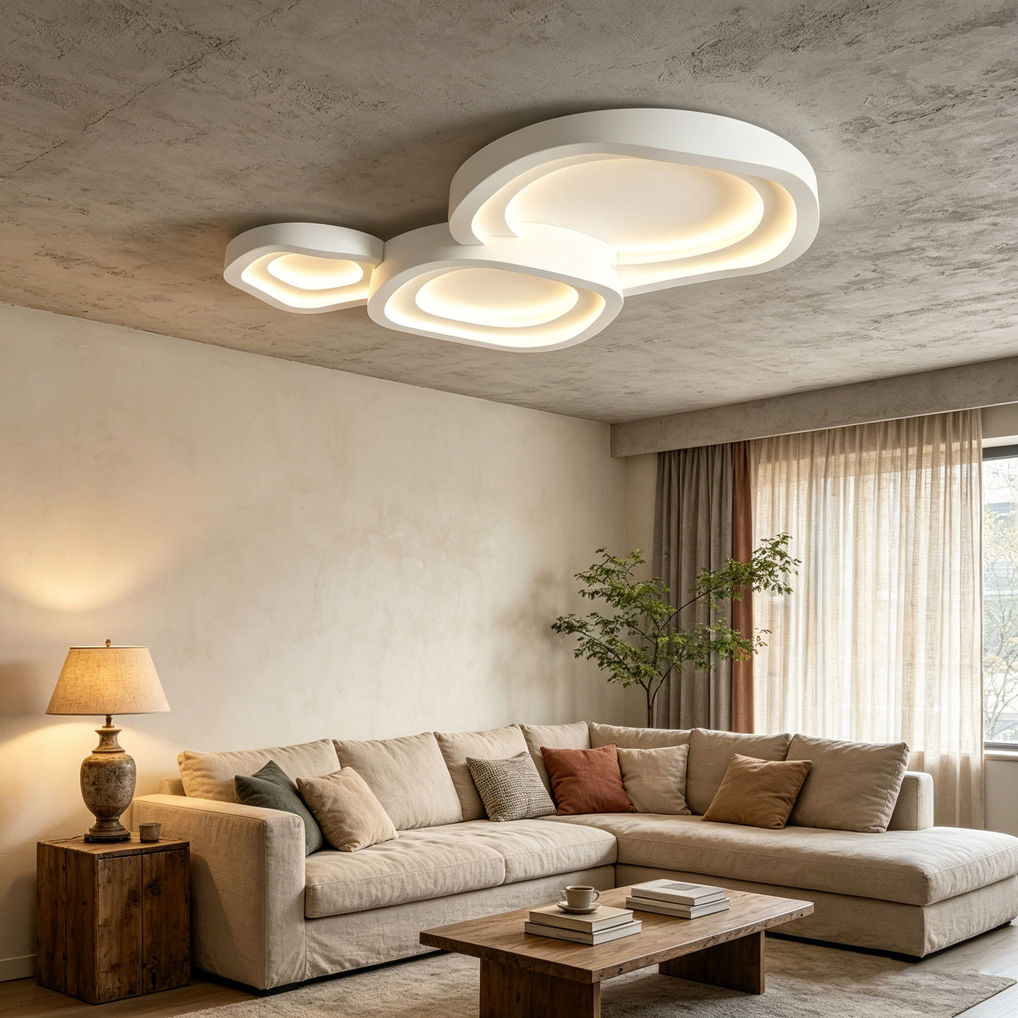 Lámpara de Techo Orgánica Modular LED