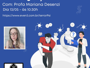 13/05 - 10:30h - A patologização da violência - Profa Mariana Desenzi (DERDIC / PUC-SP)