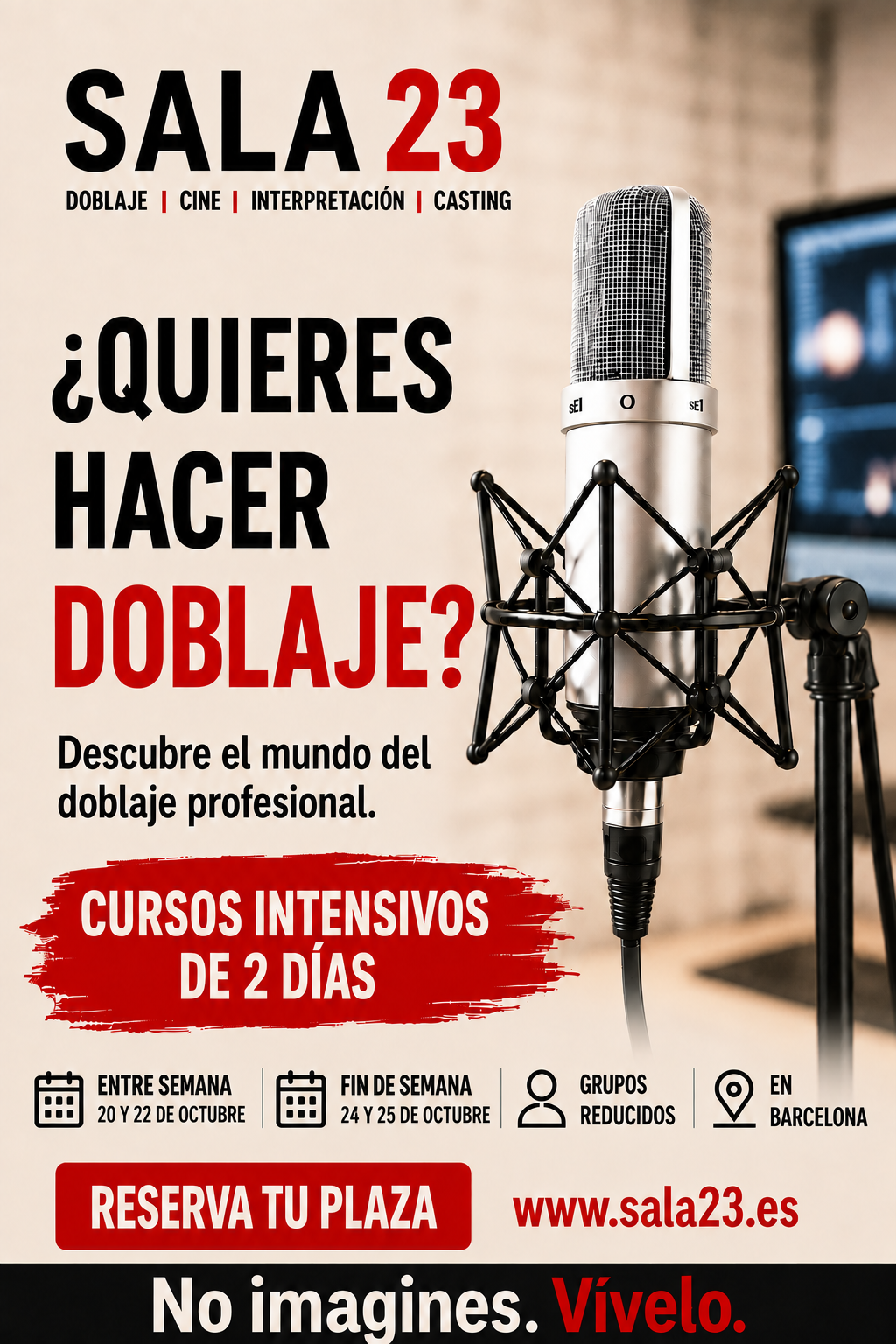 Curso Intensivo de Doblaje - Presencial