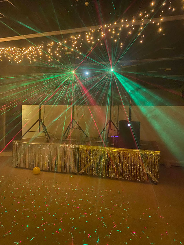 Licht en geluid verhuur van Lightmynight voor een verjaardagsfeest.