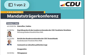 Ausriss aus dem Programm