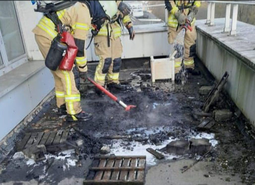 Brand am Finanzministerium