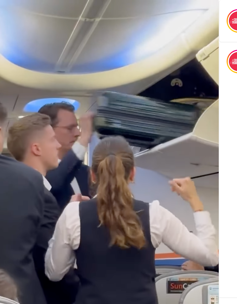 Ausschnitt aus dem Video: Wüst verstaut seinen Koffer selbst