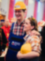 Familie Wüst bei der Aufzeichnung der Fernsehsitzung in Köln.