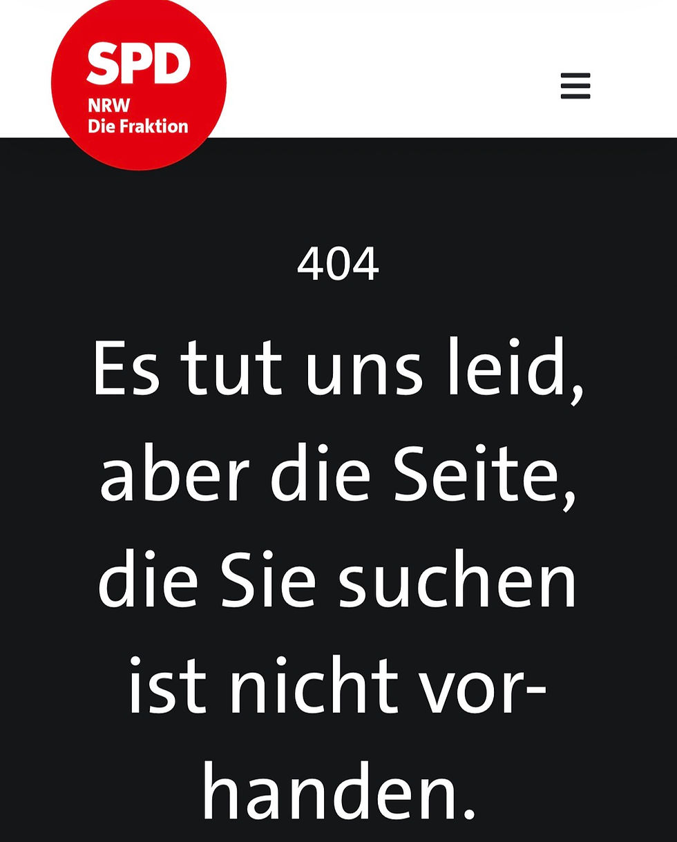 Statt der PM kam diese Fehlermeldung