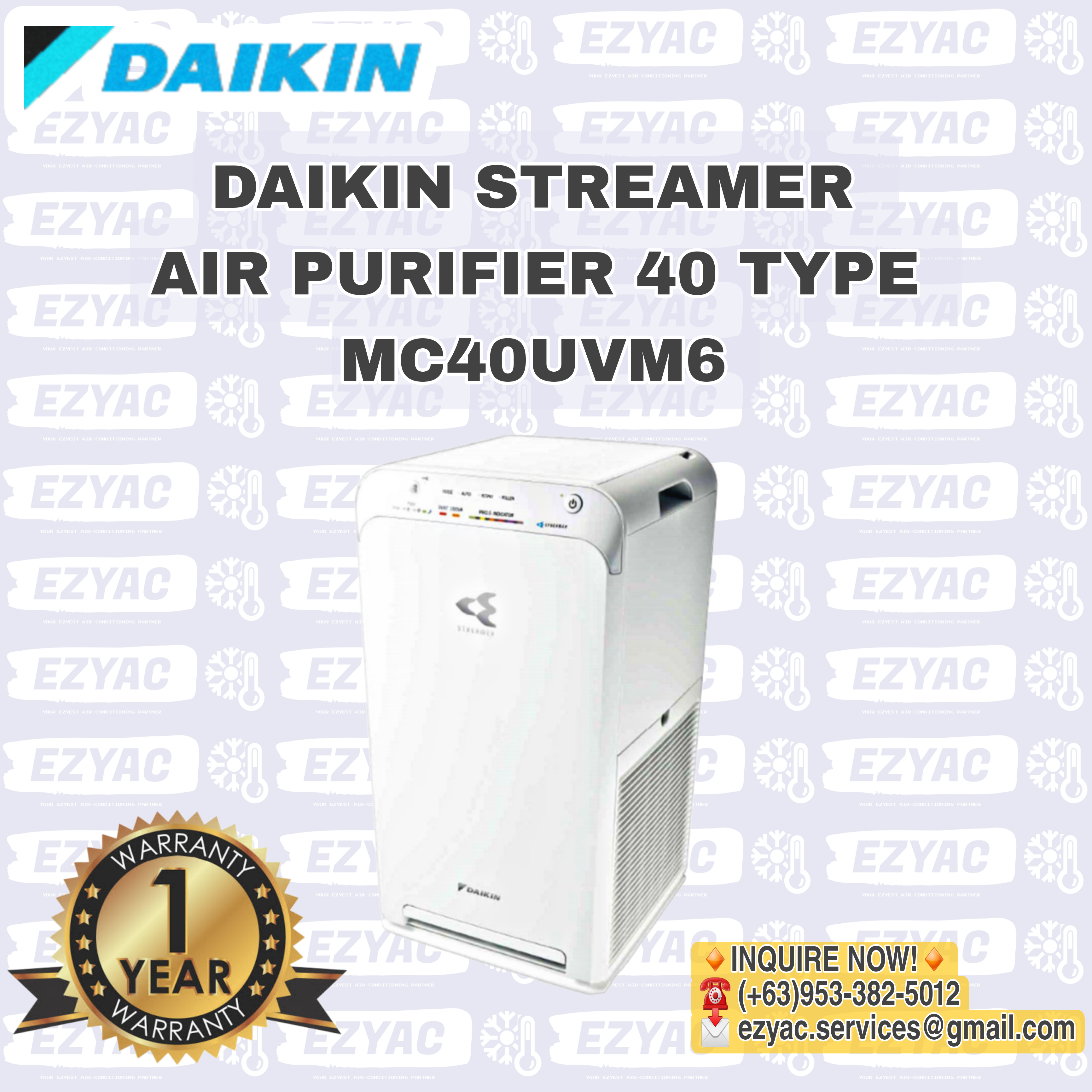 DAIKIN STREAMER AIR PURIFIER 40 TYPE MC40UVM6