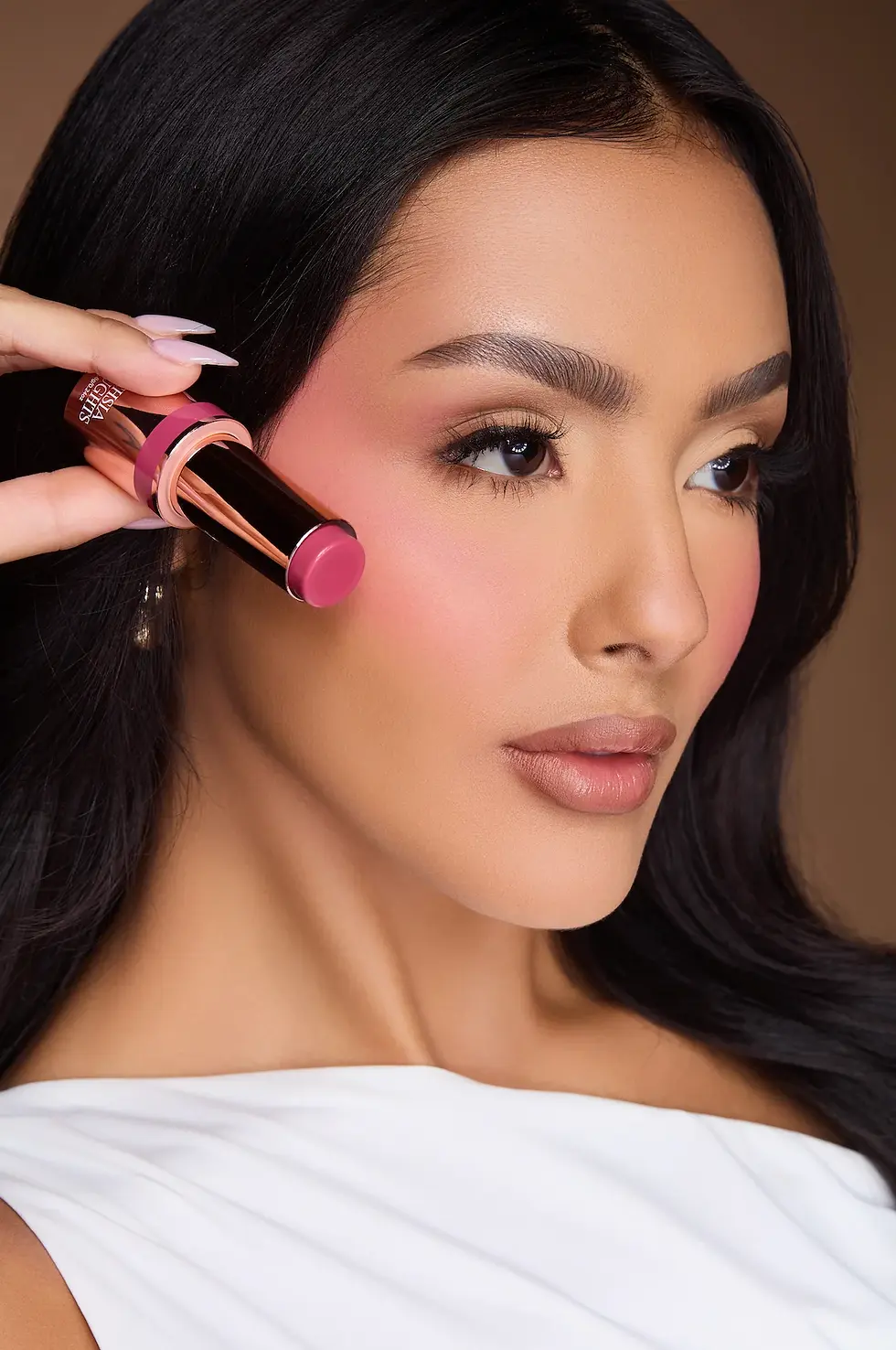 Miniatura: beauty creations rubor en barra flawless stay blush stick fuchsia thoughts con tono vibrante y acabado natural.