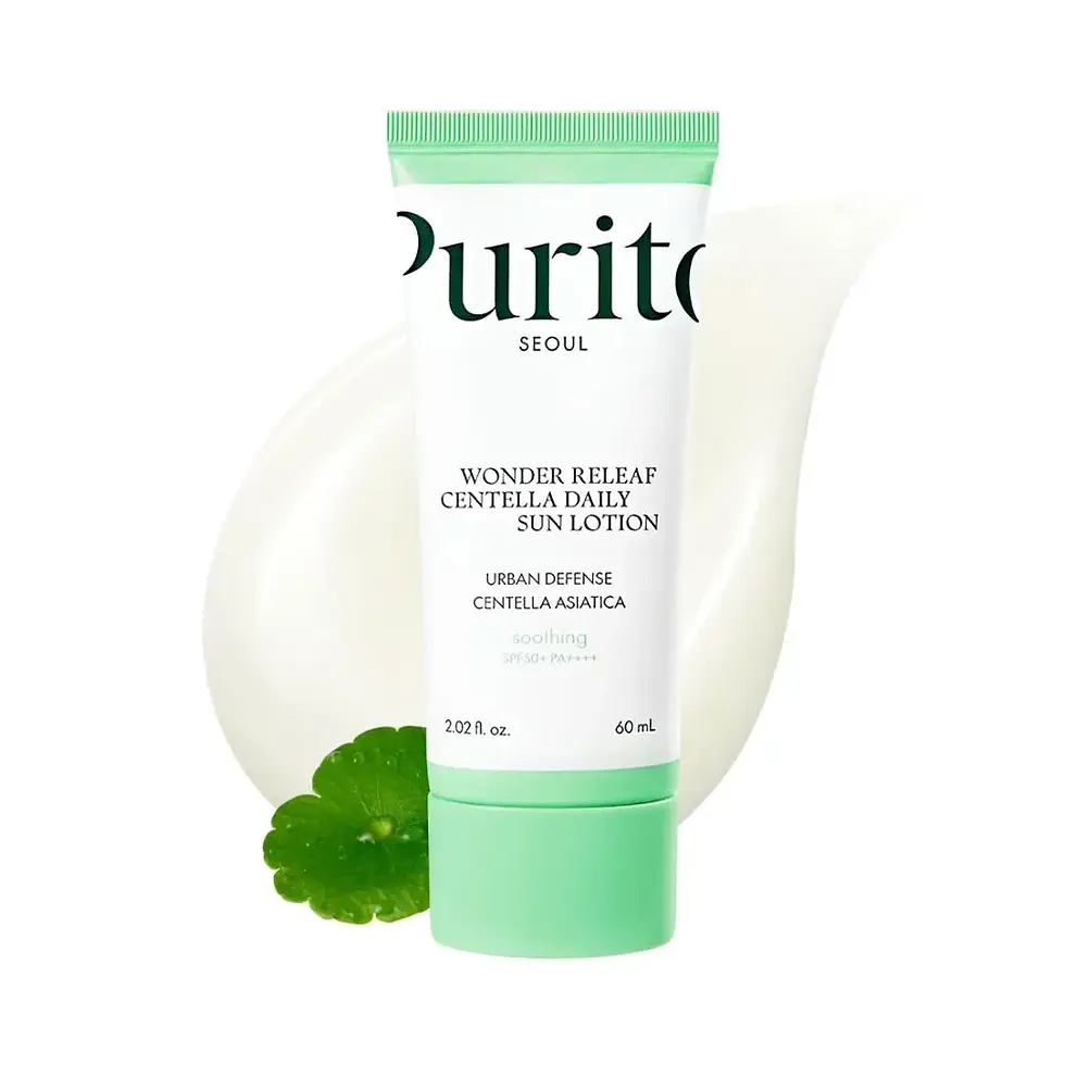 Protector solar Purito Wonder Releaf Centella Daily Sun Lotion 60ml calmante ligero skincare coreano Peru