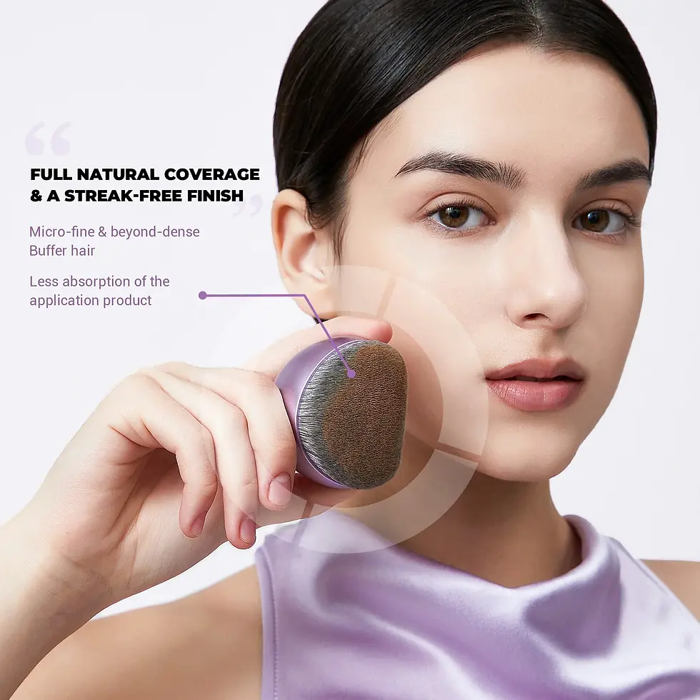Miniatura: jessup brocha base luxury purple my magical foundation brush sf003 pincel profesional para aplicar base de maquillaje.