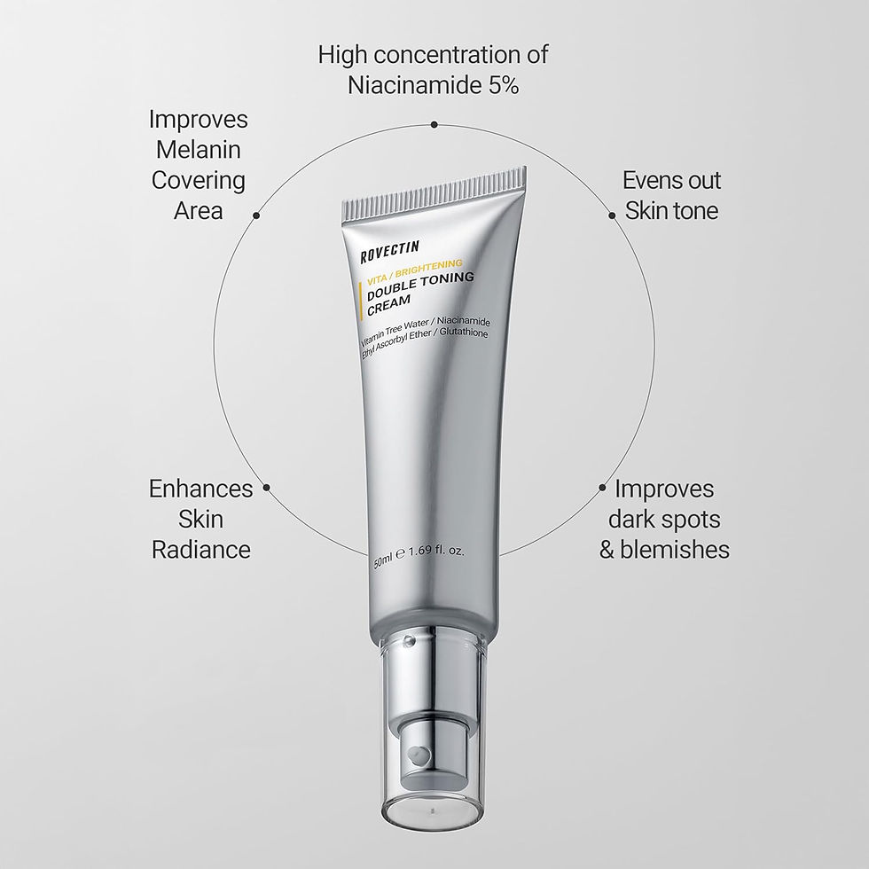 Miniatura: Crema hidratante Rovectin Vita Double Toning Cream 50ml iluminadora tono uniforme skincare coreano Peru