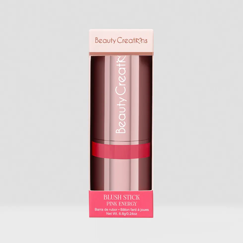 Miniatura: beauty creations rubor en barra flawless stay blush stick pink energy con tono fresco y acabado natural.