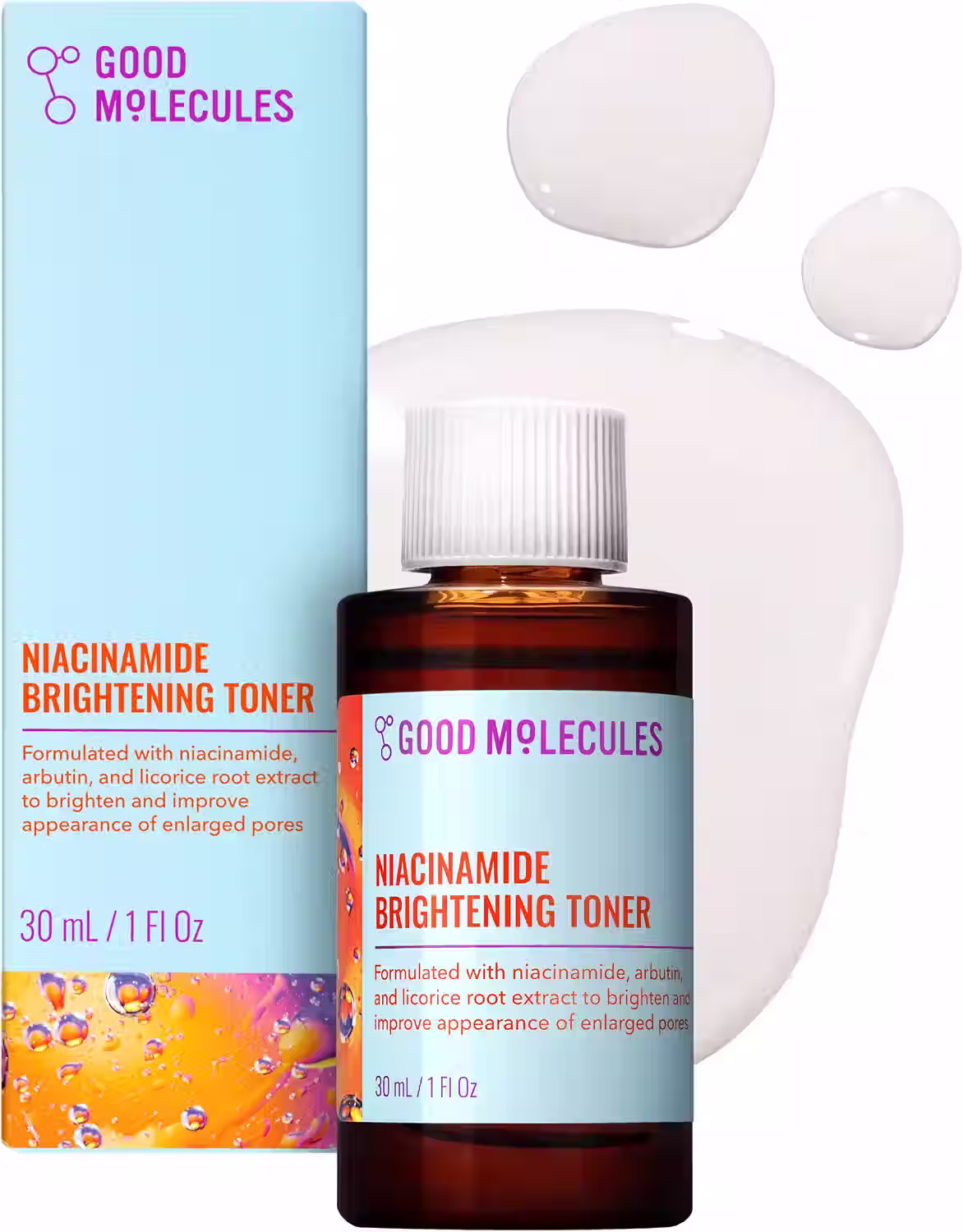 Tonico Good Molecules Niacinamide Brightening Toner 30ml iluminador manchas tono uniforme skincare Peru