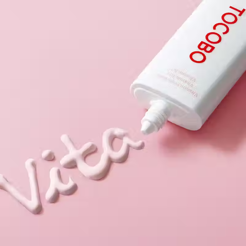 Protector solar TOCOBO Vita Tone Up Sun Cream SPF50+ PA++++ 50ml con efecto luminoso