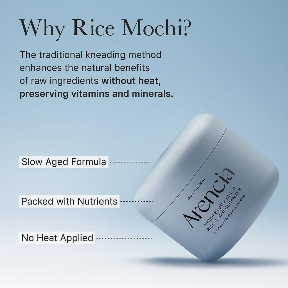 Miniatura: Limpiador facial Arencia Fresh Blue Hyssop Rice Mochi Cleanser textura mochi calmante skincare coreano Peru