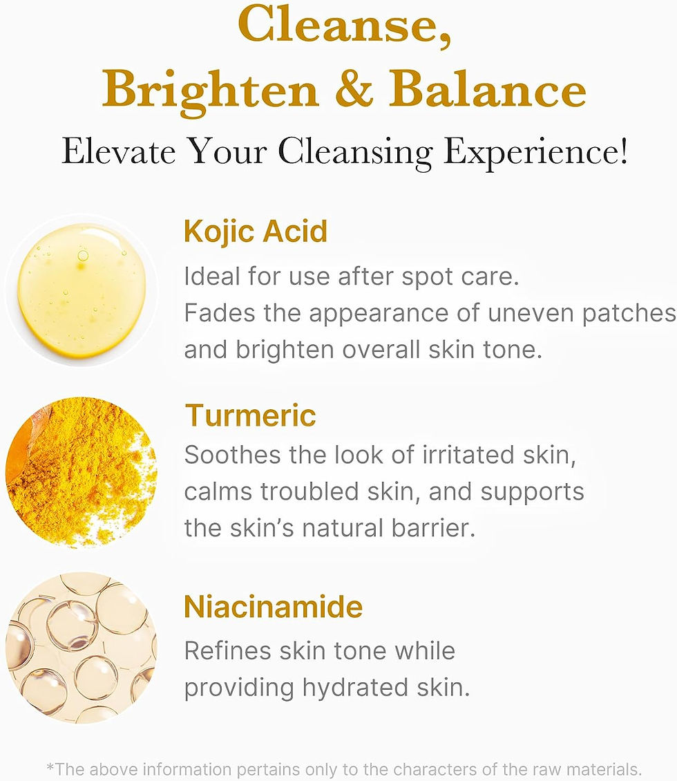 Miniatura: Limpiador facial Medicube Kojic Acid Turmeric 120g para manchas luminosidad tono uniforme skincare coreano Peru