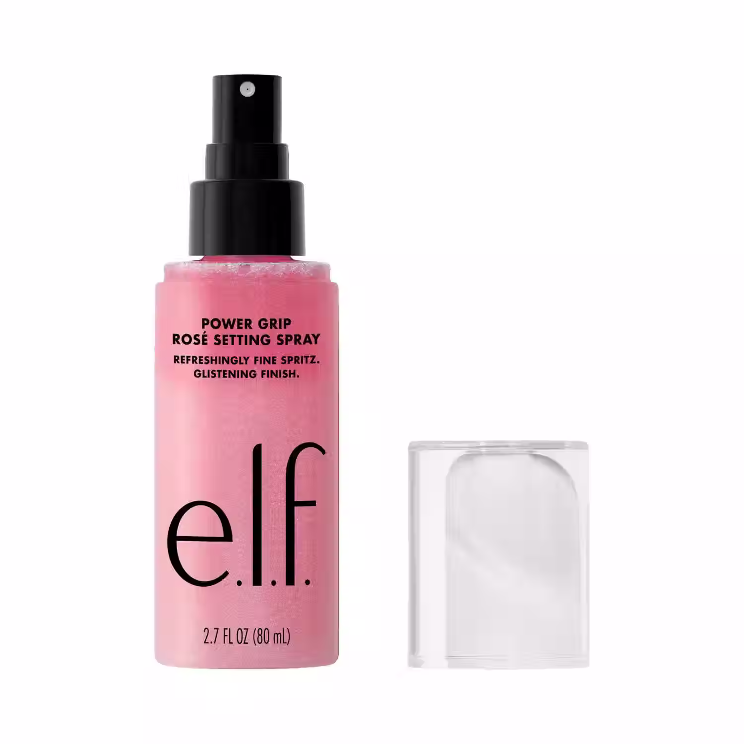 Fijador Elf Power Grip Rose Setting Spray hidratante efecto glow para sellar maquillaje rostro Peru