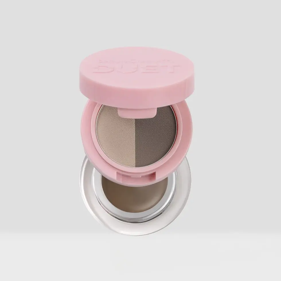 Pomada y polvo cejas Beauty Creations Duet Brow Powder Pomade Taupe maquillaje definidor Peru