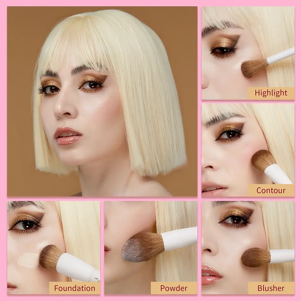 Miniatura: jessup set 14 brochas light gray makeup brush gift set t329-g pinceles profesionales color gris claro.