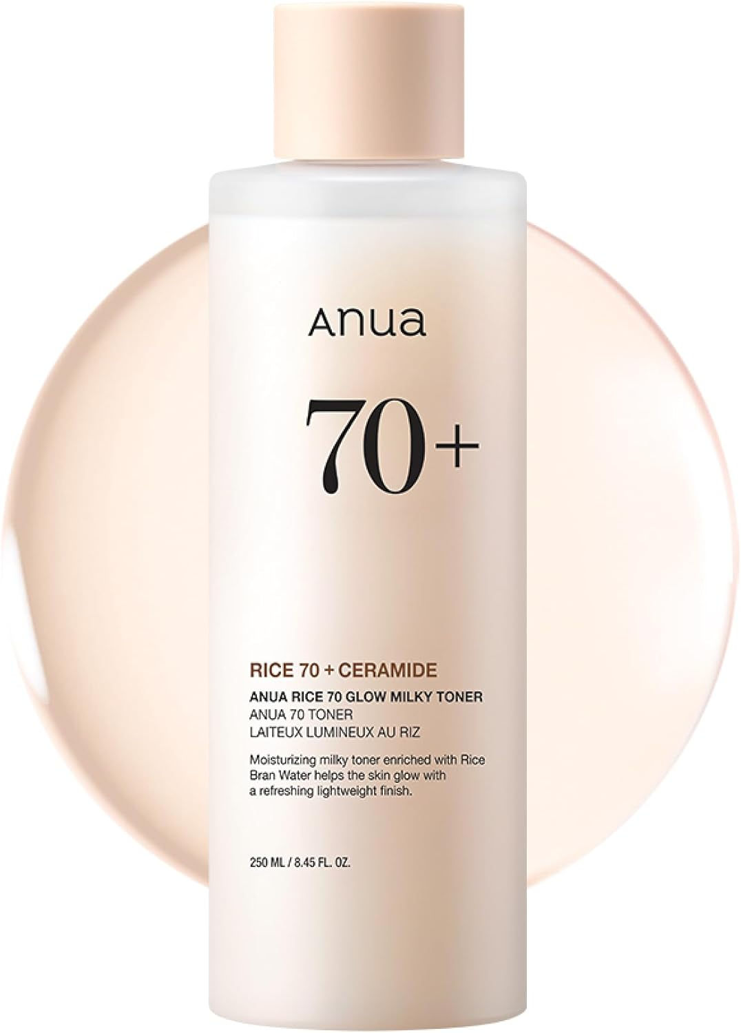 Tonico Anua Rice Ceramide Glow Milky Toner 250ml hidratante luminosidad barrera cutanea skincare coreano Peru