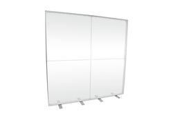 LED-Messewand Aluminium für Kedergrafiken 200x200 cm mit 4 Stellfüßen