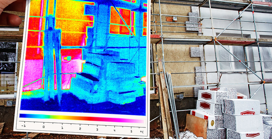 Heat mapping of building envelope air infiltration