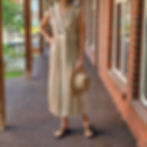 Wear a lightweight dress and sandals to all your events this summer and don't forget to bring your hat.