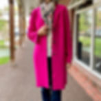 A bright wool Oui jacket is bold and beautiful.