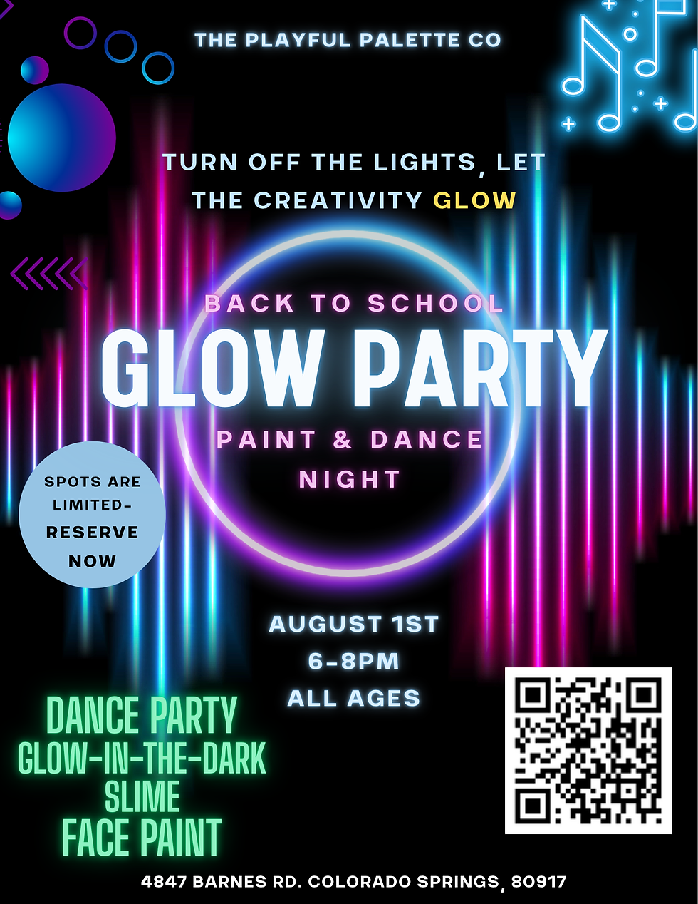 Back to School Glow Party