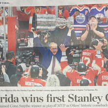 The 23/24 Florida Panthers Prove Victorious in capturing the Holy Grail of Hockey, Lord Stanley's Cup. Congratulations! 