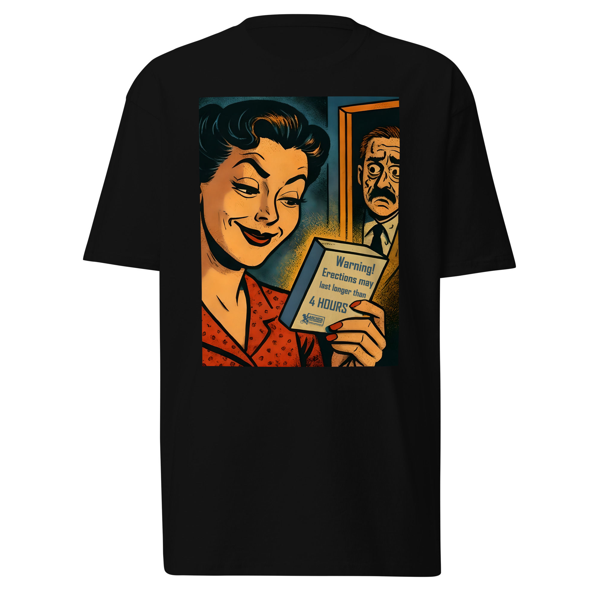 Warning: Erections May Last Longer Than 4 Hours - Premium Heavyweight Tee