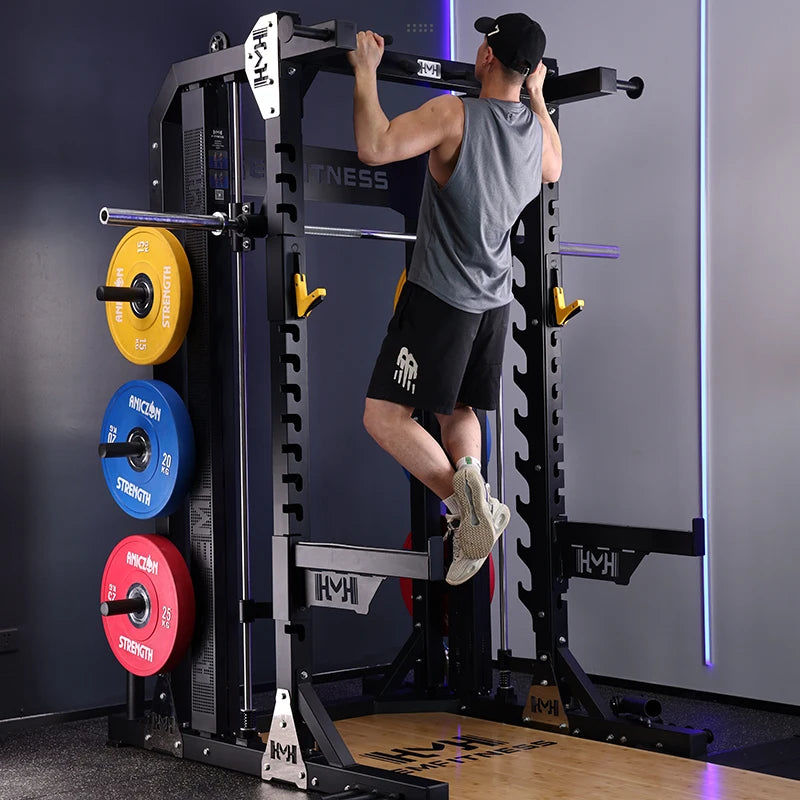 Thumbnail: Commercial Fitness Gym Equipment Adjustable Workout Power Rack Squat Wholesale