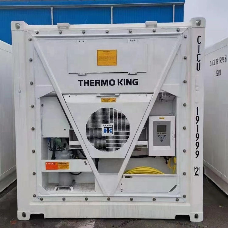 Thumbnail: Thermo King cooling unit on a refrigerated container.