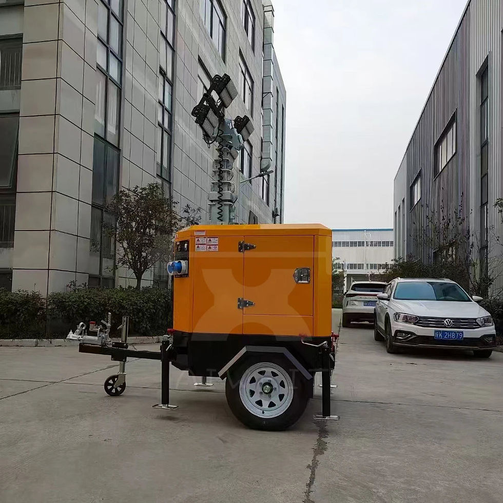 Thumbnail: ByaPower 9m Trailer-Mounted Mobile Light Tower – 38.4kWh Battery, 110,000LM