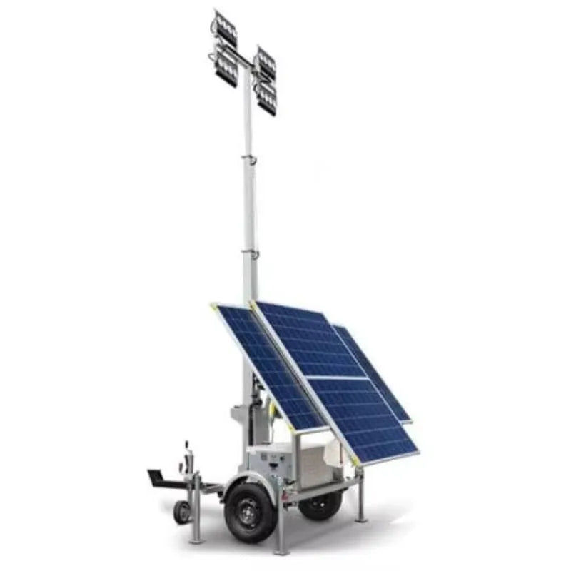 Customized Mobile Solar Lighting Tower Portable Solar LED Lighthouse Tower