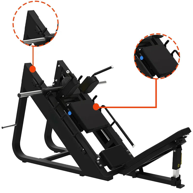 Dinuo Commercial Gym Equipment Leg Press Hack Squat Bodybuilding Plate Loaded