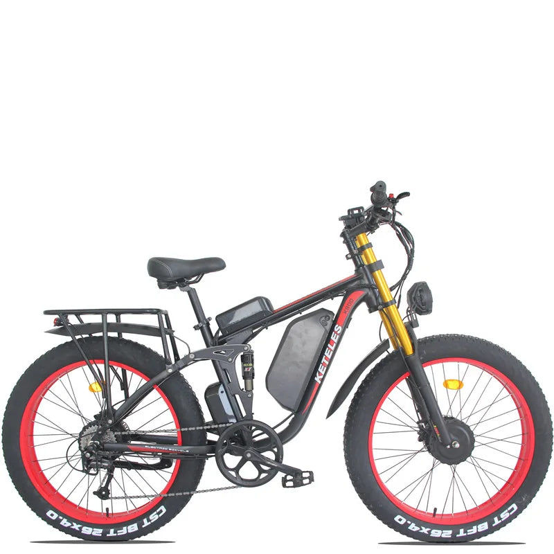KETELES K800 1000W 26-Inch Fat Tire Electric Bike – 48V