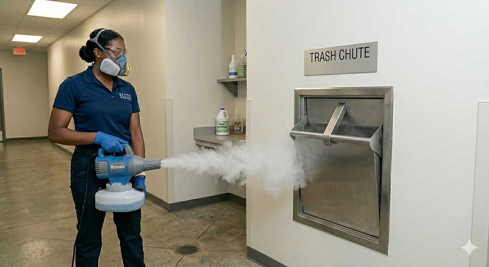 use this odor control black girl cleaning trash chute.png