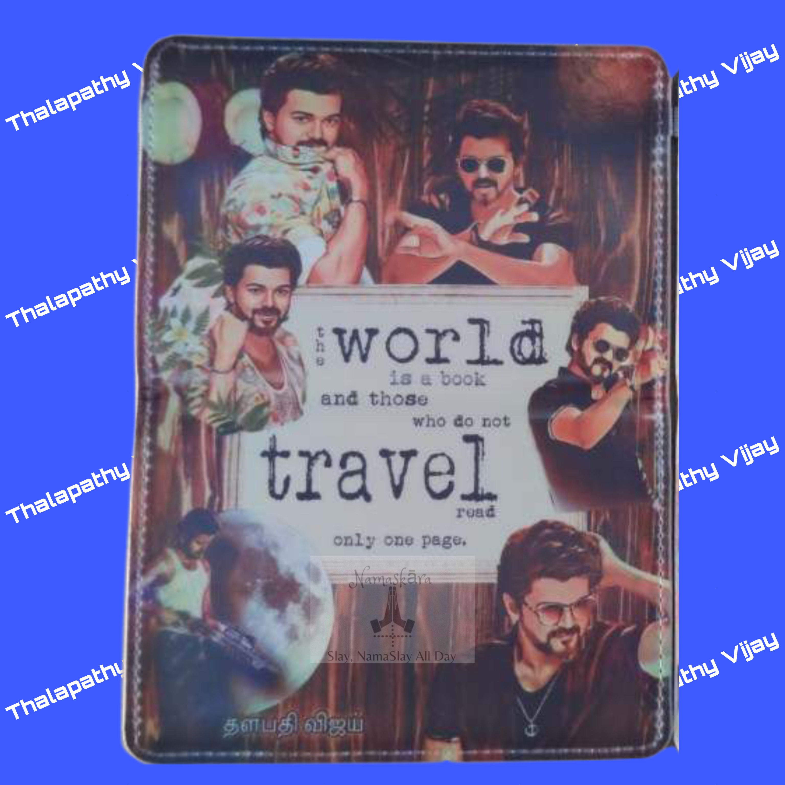 Thalapathy Vijay Edition Leather Passport Cover 