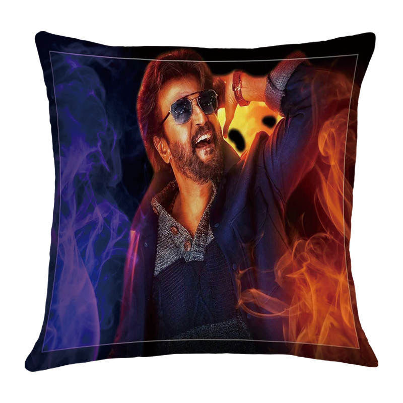 Thumbnail: Superstar Rajinism Edition Cushion Cover (45cm X 45cm) 