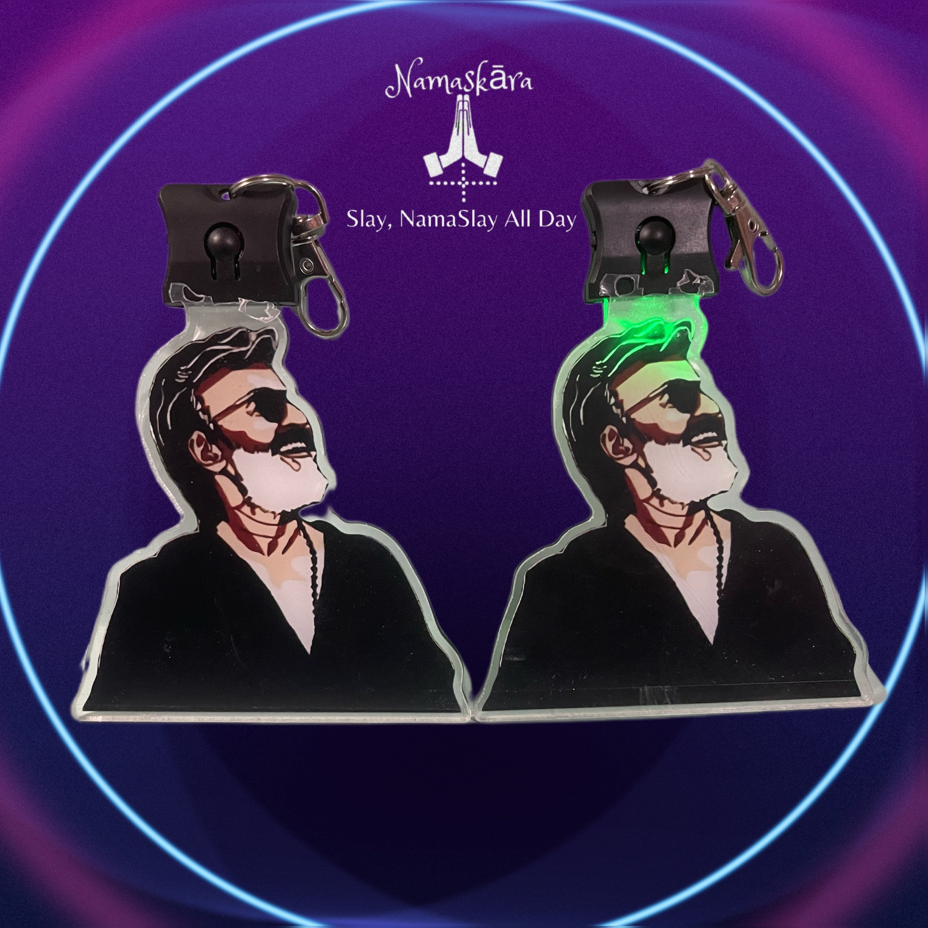 Superstar Rajinism Edition LED KEYCHAIN 