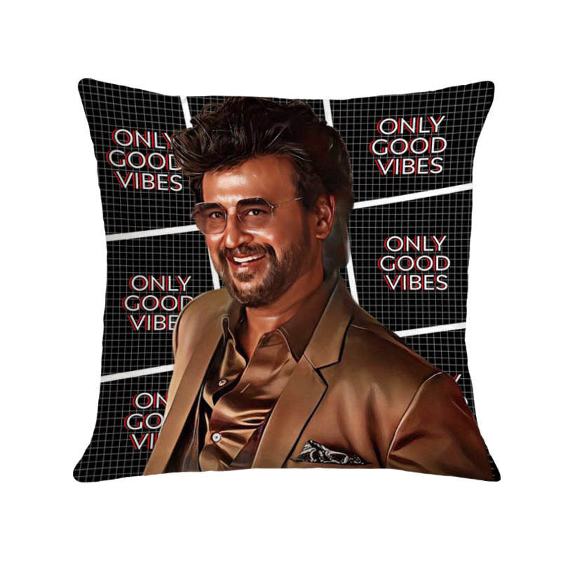 Thumbnail: Superstar Rajinism Edition Cushion Cover (45cm X 45cm) 