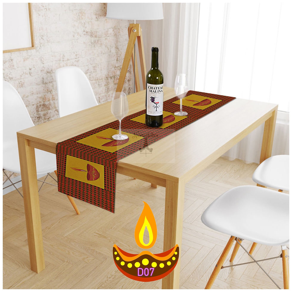 Thumbnail: Diwali 🪔 Deepavali Edition Table runner• Diya 🪔 inspired 