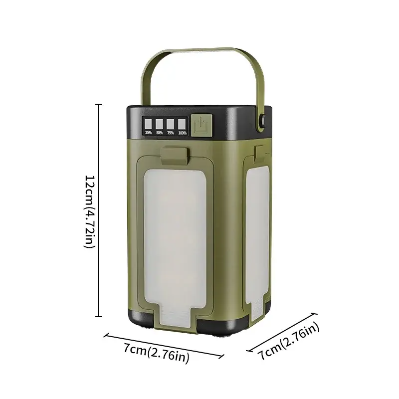 SunGlow™ 2000mAh Foldable Solar Camping Lantern with Power Bank