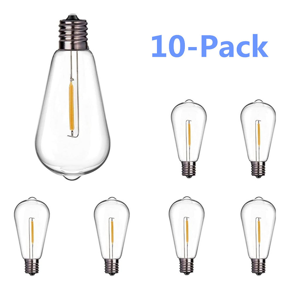 GlowWeave™ ST38 Warm White Bulbs – 10-Pack
