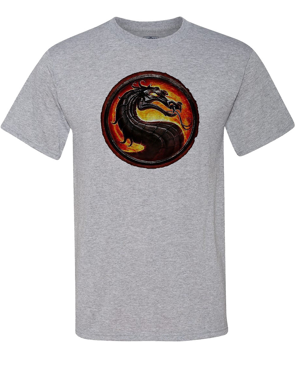 210427.11 Mortal Kombat Logo Fire - T shirt