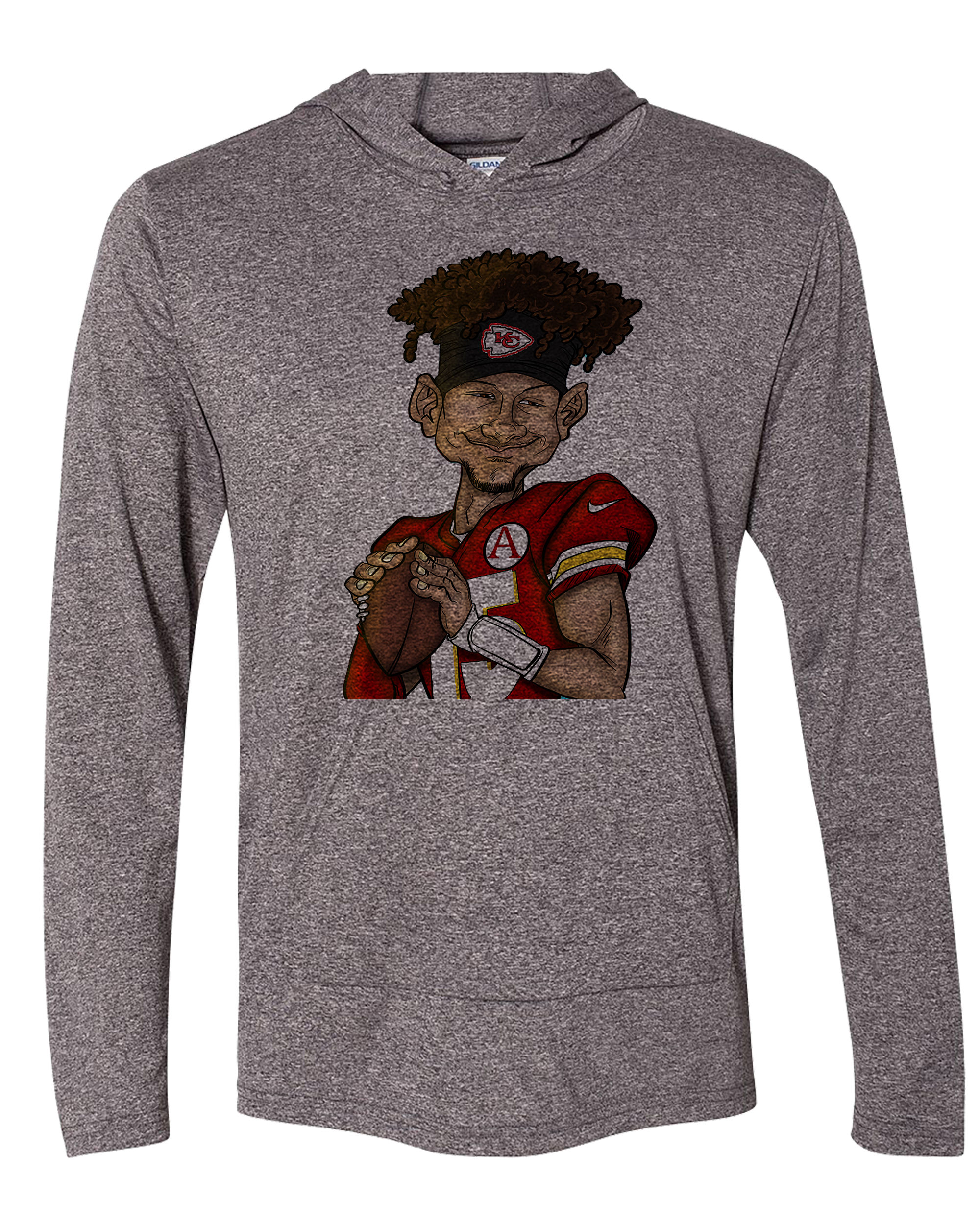 210512.1 Mahomes Cartoon - Thin Hoodie