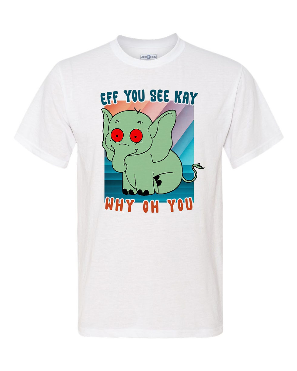 20622.11 EFF YOU SEE KAY Elephant- T shirt